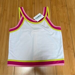 Habitual kids white contrast tank top 🩷 NWT